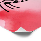 Bunte Katzenskizze Poster (Ecke)