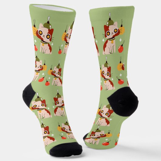 Bunte Katzensocken Socken (Gewinkelt)