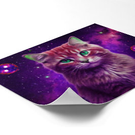 Bunte Katzenwandkunst für Katzenliebhaber Poster