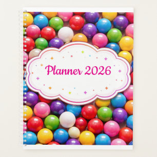Bunte Kaugummi-Planer-Hülle Planer