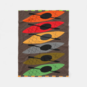 Bunte Kayaker-Fleece-Decke Fleecedecke