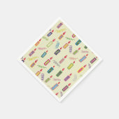 Bunte Kerzen Happy Birthday Servietten (Ecke)
