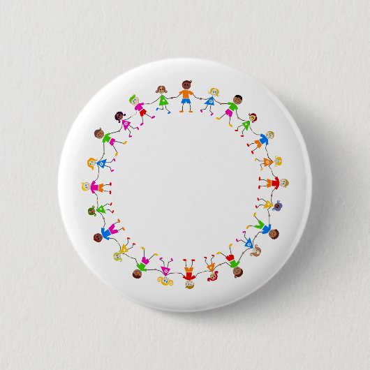 Bunte Kinder Button (Vorderseite)