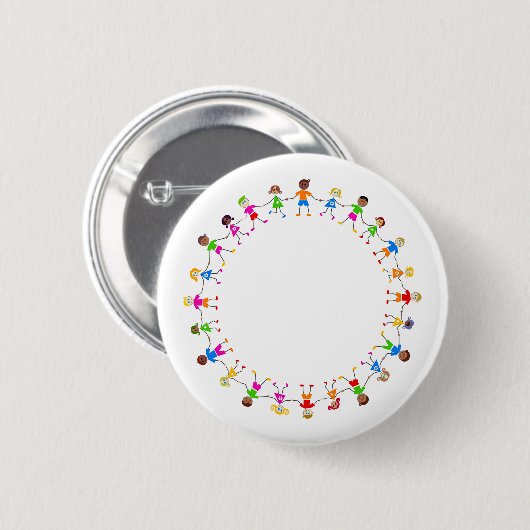 Bunte Kinder Button (Vorne & Hinten)