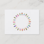 Bunte Kinder Visitenkarte (Rückseite)