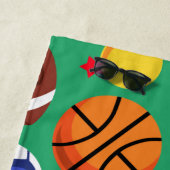 Bunte Kinderpersonalisiertes Sport-Badetuch Strandtuch (Beispiel)