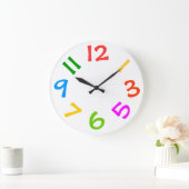 Bunte Kinderraum-Wanduhr Große Wanduhr (Zuhause)