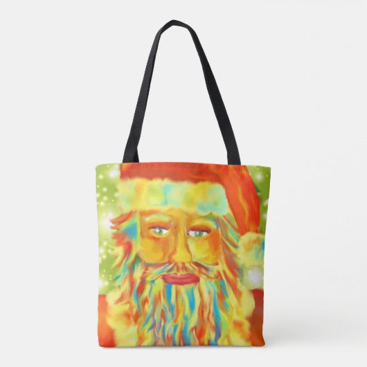 Bunte Klaus-Kunst Tasche (Rückseite)