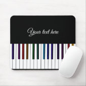 Bunte Klavier-Tastatur-Musik-Mausunterlage Mousepad (Mit Mouse)