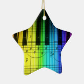 Bunte Klavier-Tastatur-Verzierung Keramik Ornament (Rechts)