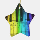 Bunte Klavier-Tastatur-Verzierung Keramik Ornament (Links)