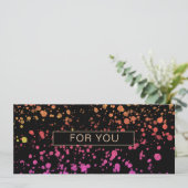 BUNTE KLECKSE BUSINESS CERTIFICATE (Stehend Vorderseite)