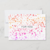 BUNTE KLECKSE BUSINESS  CERTIFICATE gift for you (Vorderseite)