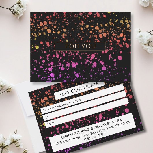 BUNTE KLECKSE BUSINESS CERTIFICATE gift for you