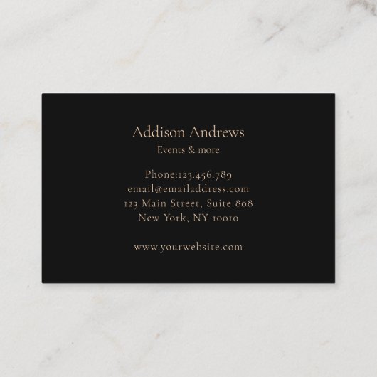 Bunte Kleckse Visitenkarte (Rückseite)