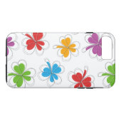 Bunte Kleeblätter Case-Mate iPhone Hülle (Rückseite (Horizontal))