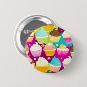 Bunte kleine Kuchen Button (Vorne & Hinten)
