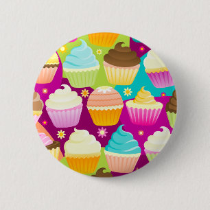 Bunte kleine Kuchen Button