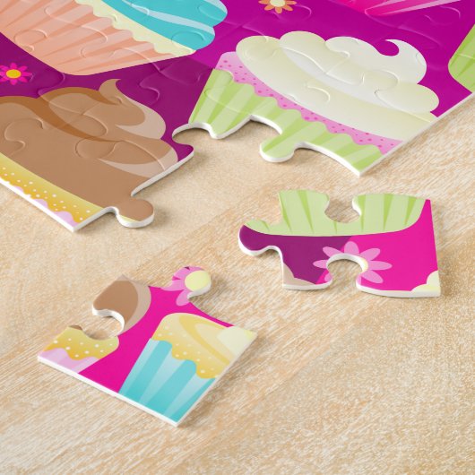 Bunte kleine Kuchen Puzzle (Seite)