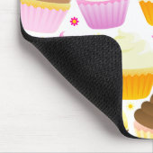 Bunte kleine Kuchen (weiß) Mousepad (Ecke)