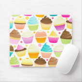 Bunte kleine Kuchen (weiß) Mousepad (Mit Mouse)