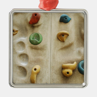 Bunte kletternde Wand-Felsen Silbernes Ornament