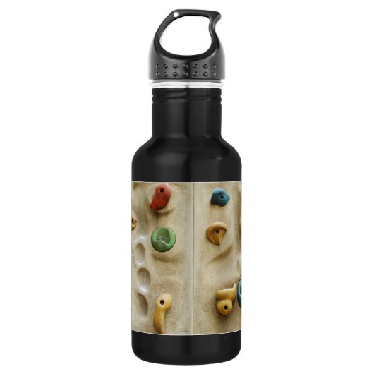 Bunte kletternde Wand-Felsen Trinkflasche (Vorderseite)