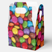 Bunte Knopfbons Geschenkschachtel (Geöffnet)