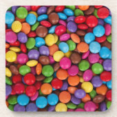 Bunte Knopfbons Getränkeuntersetzer (Vorderseite)