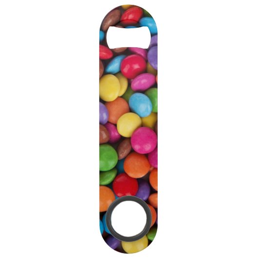 Bunte Knopfbons Speed Flaschenöffner (Vorderseite)