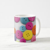 Bunte Knöpfe Kaffeetasse (VorderseiteRechts)