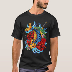 bunte Koi-Fische T-Shirt