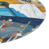 Bunte Kolibri-Küche Schneidebrett (Ecke)