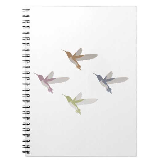 Bunte Kolibris Notizblock (Vorderseite)