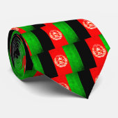 Bunte Kontrast-Afghane-Flagge Krawatte (Gerollt)