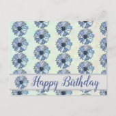 bunte Kornblume Postkarte (Vorderseite)