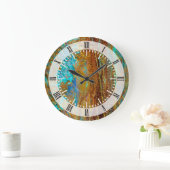 Bunte Korrosion Große Wanduhr (Zuhause)