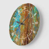 Bunte Korrosion Große Wanduhr (Winkel)