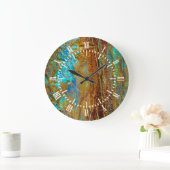 Bunte Korrosion Große Wanduhr (Zuhause)