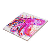 Bunte Krake Art02 Fliese (Seite)