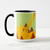Bunte Kran-Betreiber-funktionierende Tasse (Links)