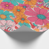 Bunte Krankenpflegerin Floralmuster (1) Geschenkpapier (Ecke)