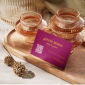 Bunte Kreativstudio mit QR Code Visitenkarte