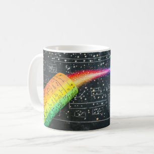 Bunte Kreide auf einer Tafel zeigt Bildungselement Kaffeetasse