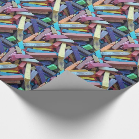 bunte Kreide Geschenkpapier (Ecke)