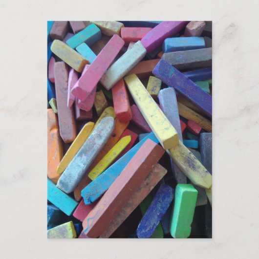 bunte Kreide Postkarte (Vorderseite)