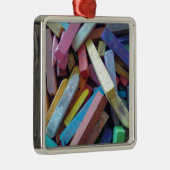 bunte Kreide Silbernes Ornament (Rechts)