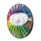 Bunte Kreidekrebse Dartscheibe (Vorderseite rechts)