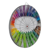 Bunte Kreidekrebse Dartscheibe (Vorderseite Links)