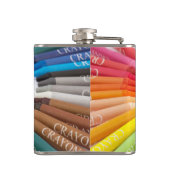 Bunte Kreidekrebse Flachmann (Rückseite)